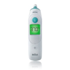 Braun ThermoScan 6 Contact Thermometer in White - Accurate, Fast, and Reliable Temperature Reading (SKU: 4022167652300)